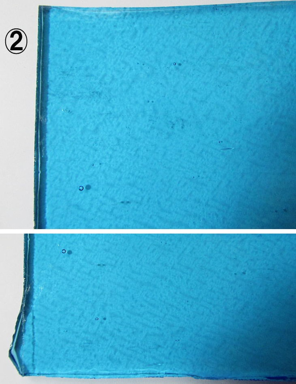 モレッティ　フュージング用板ガラス8　ブルー系2種 8枚目の画像
