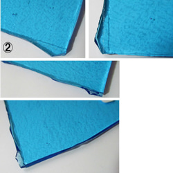 モレッティ　フュージング用板ガラス8　ブルー系2種 10枚目の画像