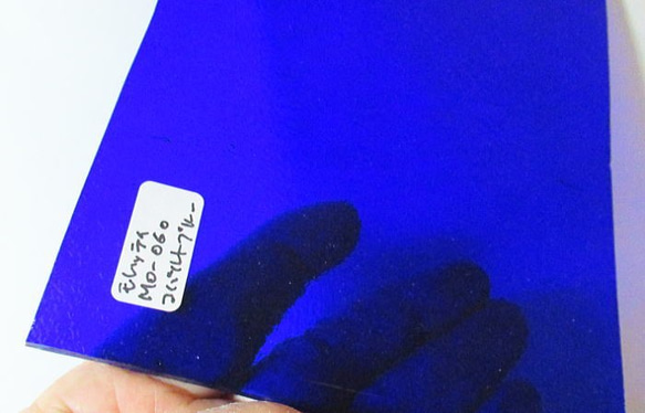 モレッティ　フュージング用板ガラス13　コバルトブルー　14.2x11.1x0.3cm　1枚 3枚目の画像
