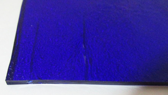 モレッティ　フュージング用板ガラス13　コバルトブルー　14.2x11.1x0.3cm　1枚 8枚目の画像