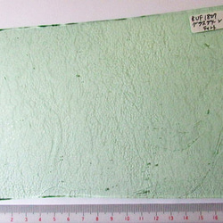 ブルズアイ　フュージング用板ガラス164　グラスグリーン　ティント　17.5x11.7x0.3cm　1枚 1枚目の画像