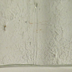 ブルズアイ　フュージング用板ガラス197　グリーン系・クリア　2種2枚 10枚目の画像