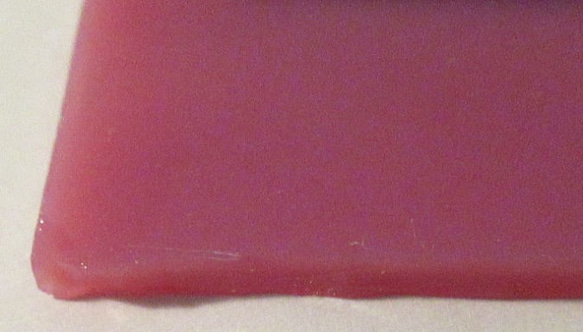 ブルズアイ　フュージング用板ガラス202　ピンク　12.5x10.3x0.2cm　1枚 9枚目の画像