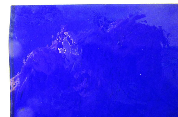 モレッティ　フュージング用板ガラス41　コバルトブルー　15.6x10x0.3cm　1枚 3枚目の画像