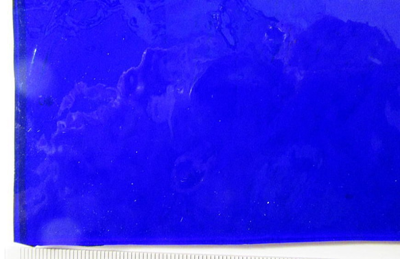 モレッティ　フュージング用板ガラス41　コバルトブルー　15.6x10x0.3cm　1枚 4枚目の画像