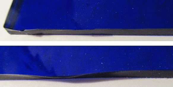 モレッティ　フュージング用板ガラス41　コバルトブルー　15.6x10x0.3cm　1枚 9枚目の画像