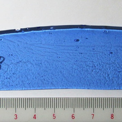 ブルズアイ　フュージング用板ガラス端材パックE　ブルー透明　送料込 8枚目の画像