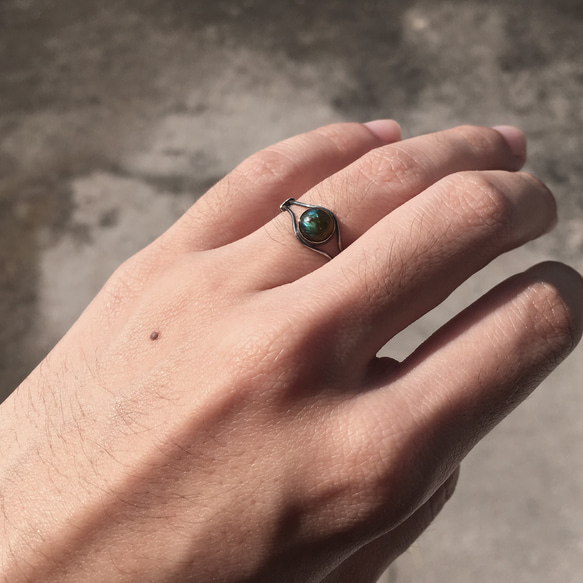 拉長石戒指 CLASSIC LABRADORITE RING 第4張的照片