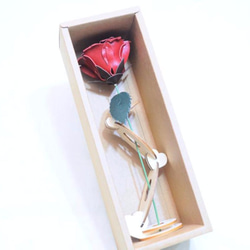 [レザーローズ|]こするワックス赤い革型押し革素材のバッグ無料バレンタインの花は、イタリアの革ベジタブルなめしの革革DIYこする 4枚目の画像