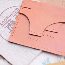 [3短いクリップフォトカードビット - ブラックレザー]良い縫製素材パッケージ無料レタリング手作りバッグ財布財布短い財布のカップ 6枚目の画像