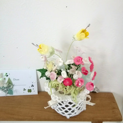 染め布花＊可愛い小花のプチ装飾～♪　 3枚目の画像