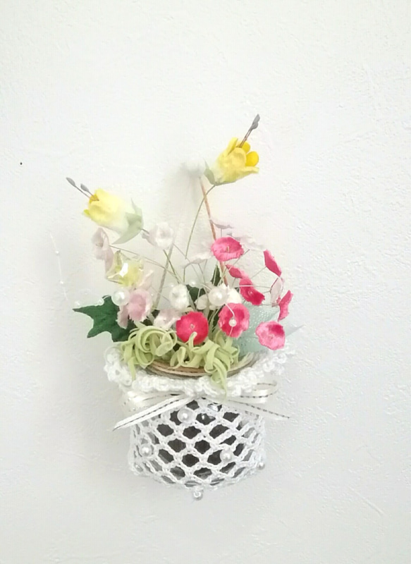 染め布花＊可愛い小花のプチ装飾～♪　 4枚目の画像