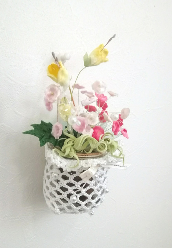 染め布花＊可愛い小花のプチ装飾～♪　 5枚目の画像