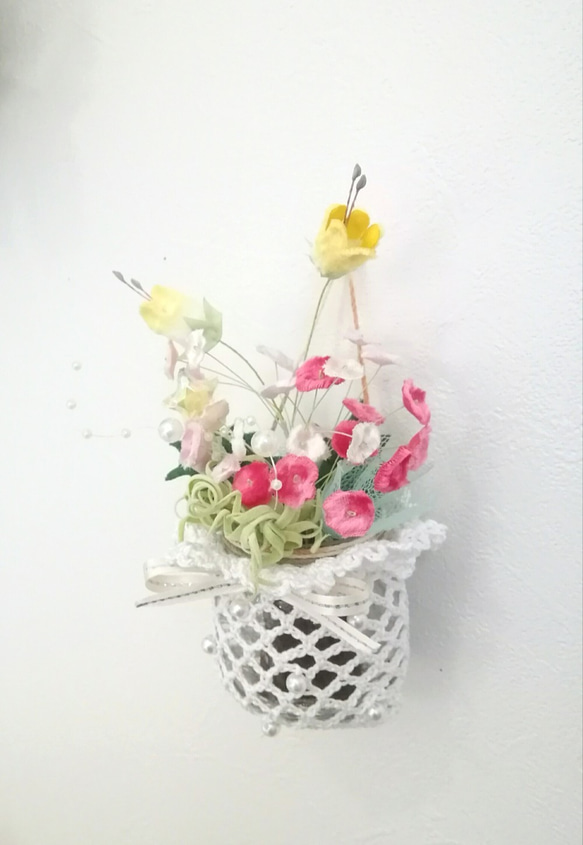 染め布花＊可愛い小花のプチ装飾～♪　 6枚目の画像