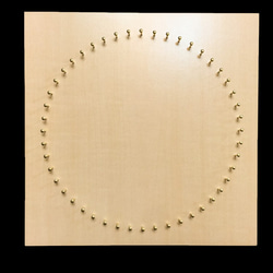 糸かけ曼荼羅用の48ピン白板　　※現在、ナチュラル木目の入荷待ちです。 2枚目の画像