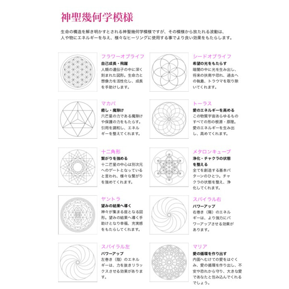 神聖幾何学模様の台紙１０種類セット 点描曼荼羅用の下絵 フラワーオブライフ シードオブライフ マカパ トーラス 十二角形 3枚目の画像