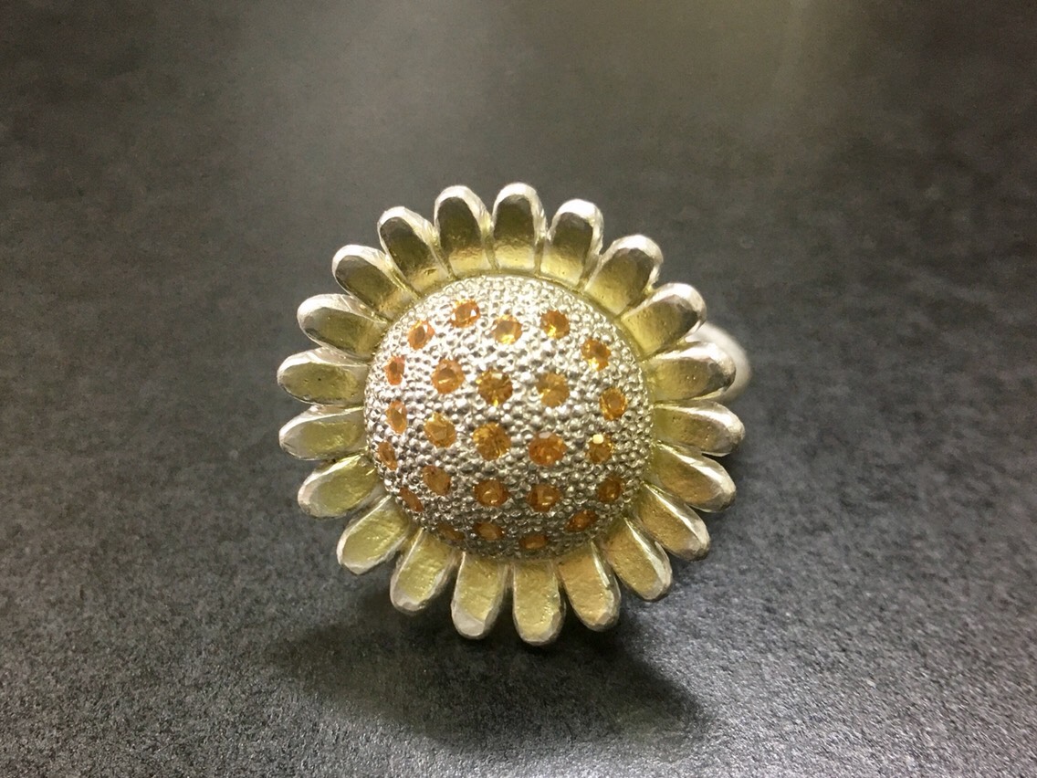 ひまわりのシルバーリング４