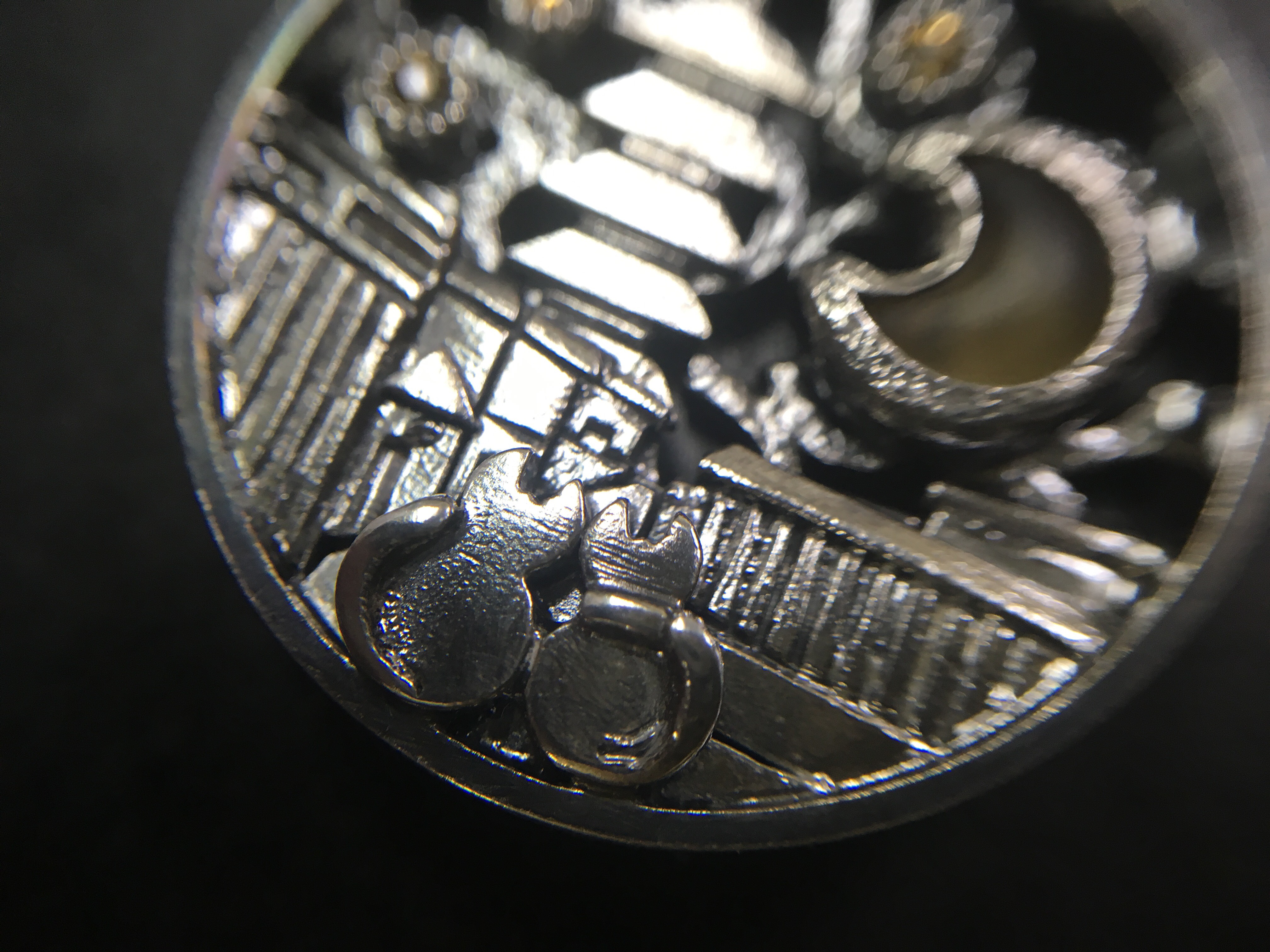 シトリントパーズとイエローサファイアのシルバーペンダント３