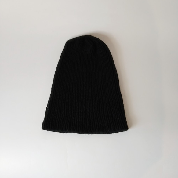 ロールアップキャップ帽子(ブラック） 8枚目の画像