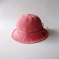 サテンリボンの帽子（クローシュ） 1枚目の画像