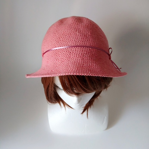 サテンリボンの帽子（クローシュ） 4枚目の画像