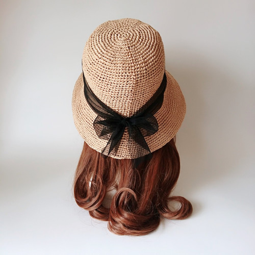 ワンダフルワールド❤️【美品】藁付き麦わら帽子のかわいいコサージュ❤️ ワンダフルワールド❤️【美品】藁付き麦わら帽子のかわいい