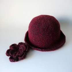 剩餘1件【定做】漂亮的複古摩登帽子（紅/混色） 第6張的照片