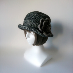 [按訂單生產]漂亮的複古現代帽子（黑色，混色） 第2張的照片