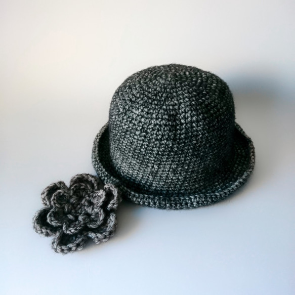 [按訂單生產]漂亮的複古現代帽子（黑色，混色） 第6張的照片