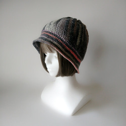 [剩餘一個，定做] Escalgo帽子（灰色/黑色） 第3張的照片