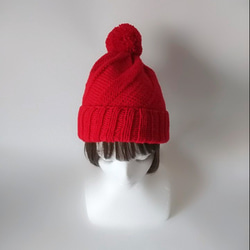 【訂做】螺旋針織帽A型（紅色） 第5張的照片