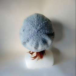 寬鬆貝雷帽（淺藍色） 第4張的照片
