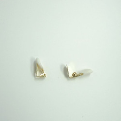白い花のイヤリング・ピアス~オルゴナイト 5枚目の画像