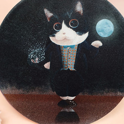 [Doo]貓世界-魔術之夜●陶瓷吸水杯墊●療癒小物 第3張的照片