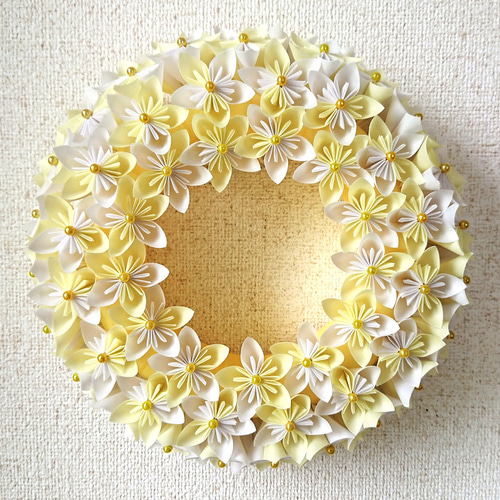折紙フラワーリース～Lemon～ アートフラワー ヒロ 通販 7581470