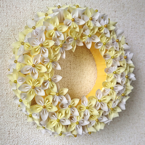 折紙フラワーリース～Lemon～ アートフラワー ヒロ 通販 7581470