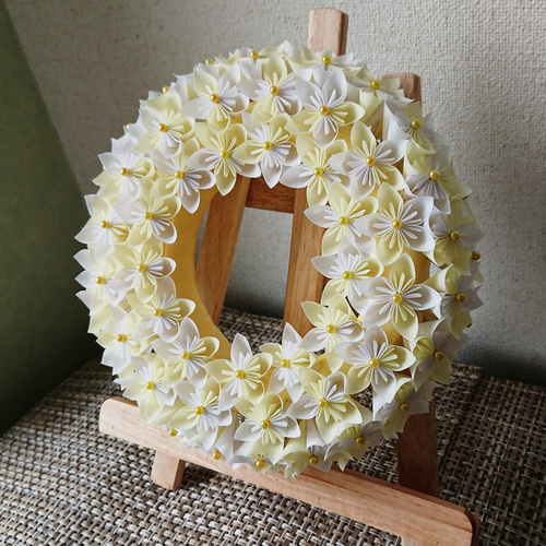 折紙フラワーリース～Lemon～ アートフラワー ヒロ 通販 7581470