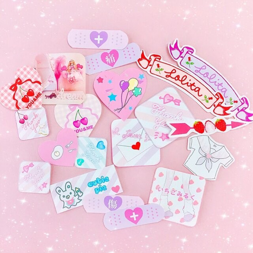 ♡ゆめかわフレークシールno.3 シール・ステッカー 夢乃中もなか 通販