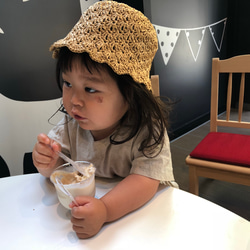 子供の麦わら帽子 4枚目の画像