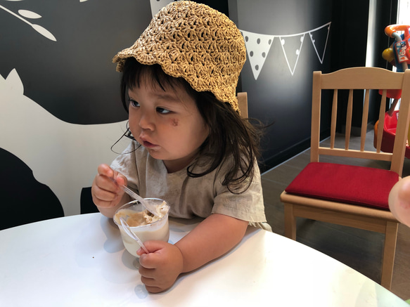 子供の麦わら帽子 4枚目の画像