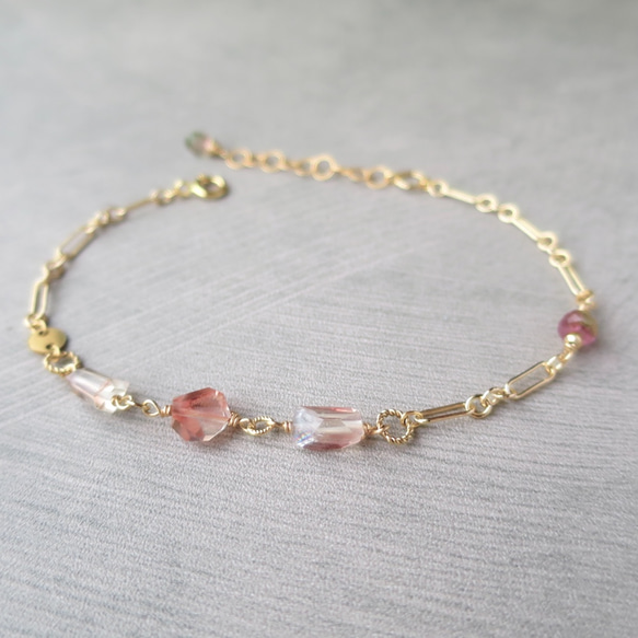 ジェシカ◇オレゴンサンストーンブレスレット✧14kgf オレゴン