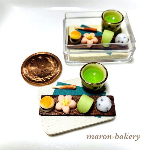 再販！ミニチュア『和菓子set①』 その他インテリア雑貨 maron-bakery  