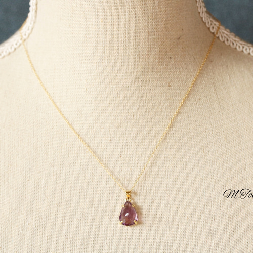 天然石アメジスト 4.6ct 「宝石の裏側」大粒ペンダントトップ