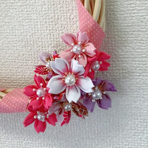 さくらリース つまみ細工 送料無料 リース kirarin 通販 11560570