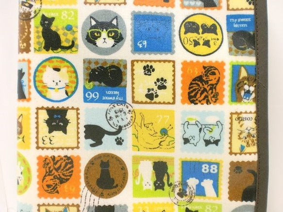 B6サイズの手帳・ブックカバー「猫の郵便屋さん」 2枚目の画像