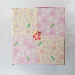 つまみ細工　フラワーボックス 桜 3枚目の画像