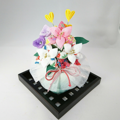 2024年レディースファッション福袋 つまみ細工 フラワーアレンジメント 花言葉 アートフラワー フラワー・リース