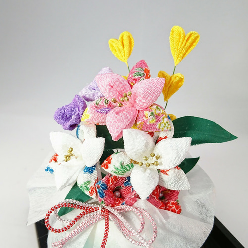 つまみ細工 フラワーアレンジメント 花言葉 アートフラワー