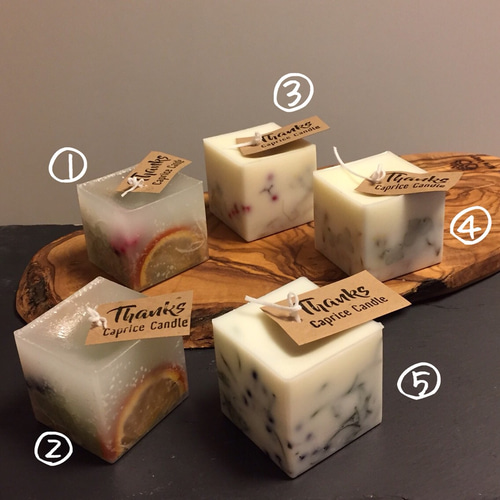 ミニボタニカルキャンドル(パラフィンワックス) キャンドル