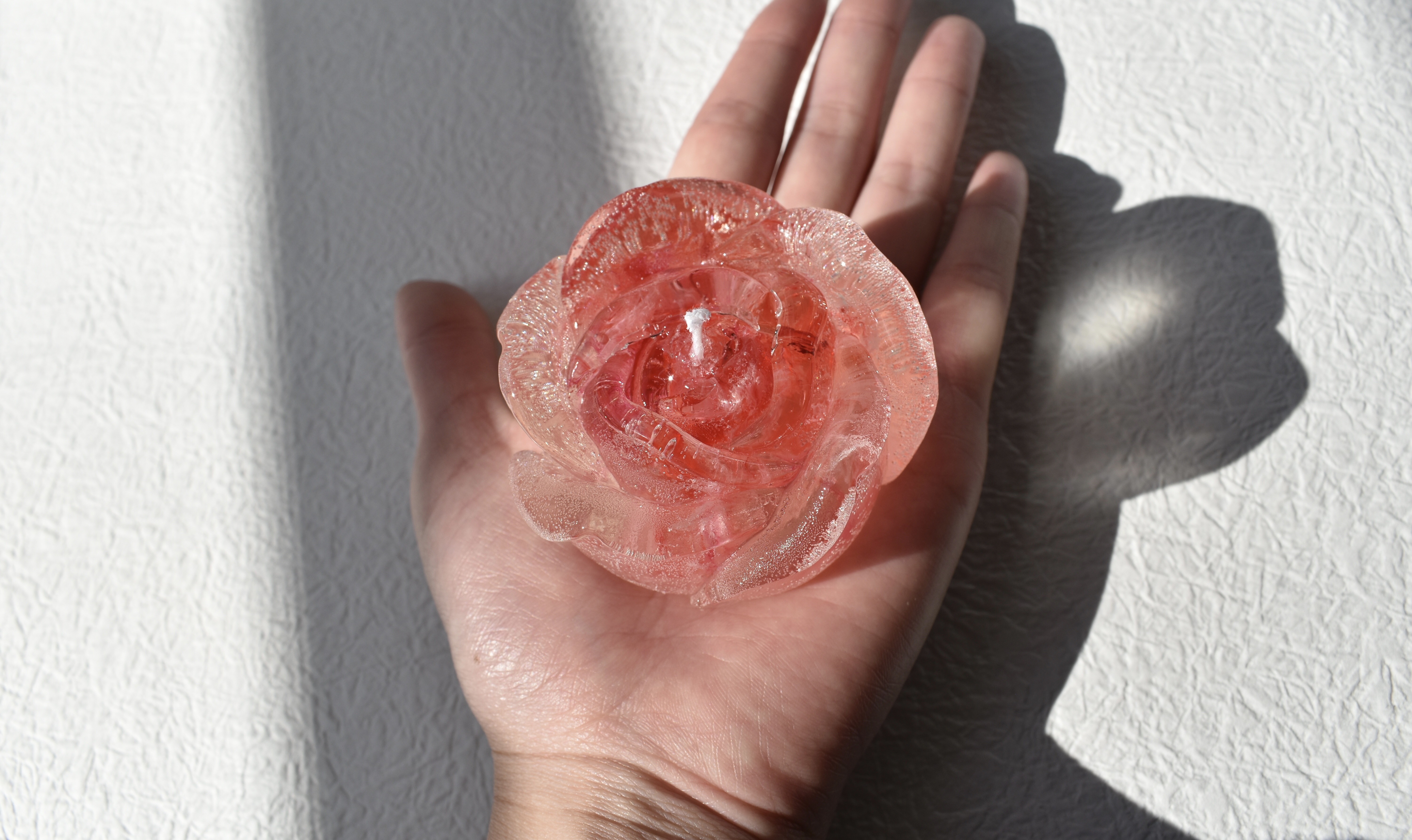 専用　ハンドメイドキャンドルホルダー　キャンドル　薔薇キャンドル 薔薇のキャンドル キャンドル・キャンドルホルダー C'est la vie